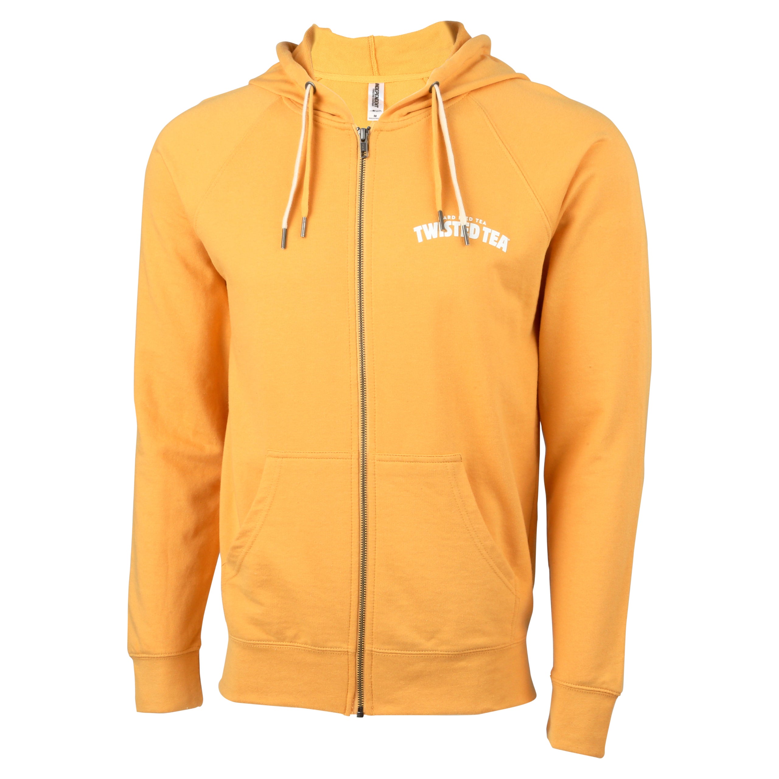 Yellow zipper hoodie on sale